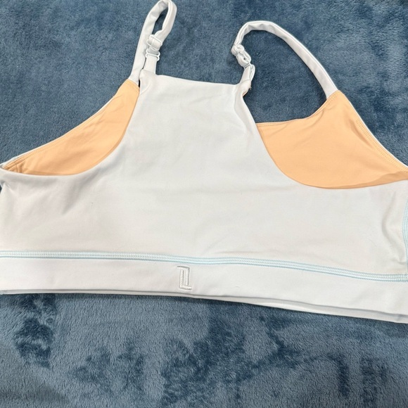 Women's White and Yellow Bralette - Picture 4 of 6